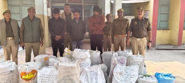 अनपरा पुलिस का बड़ा प्रहार, 20 लाख के चोरी के माल के साथ 3 शातिर दबोचे!