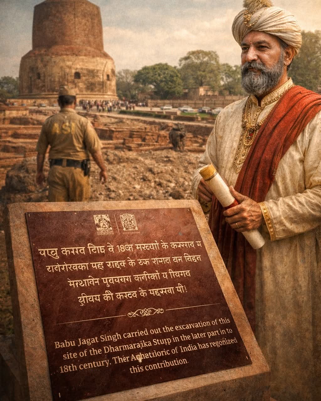 ASI ने सुधारी सदियों पुरानी भूल, बाबू जगत सिंह को मिला उनका हक!