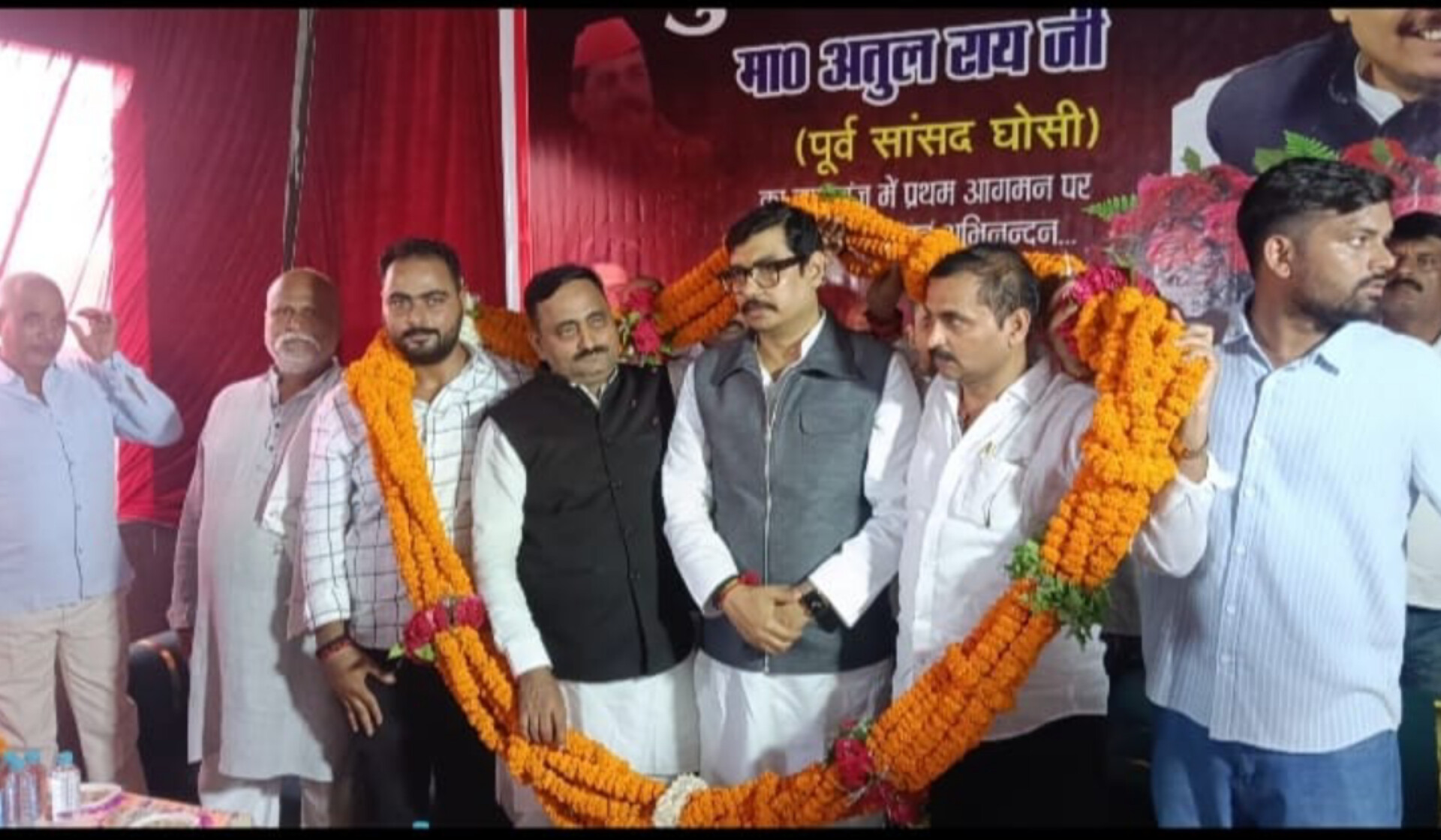 लालगंज में पूर्व सांसद अतुल राय का स्वागत, युवा सम्मेलन आयोजित